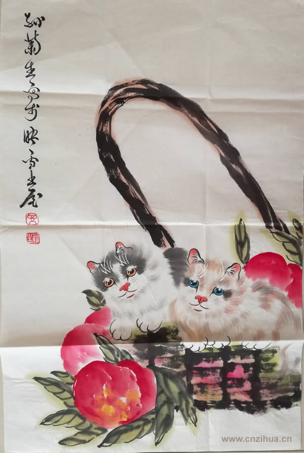 孙菊生画猫