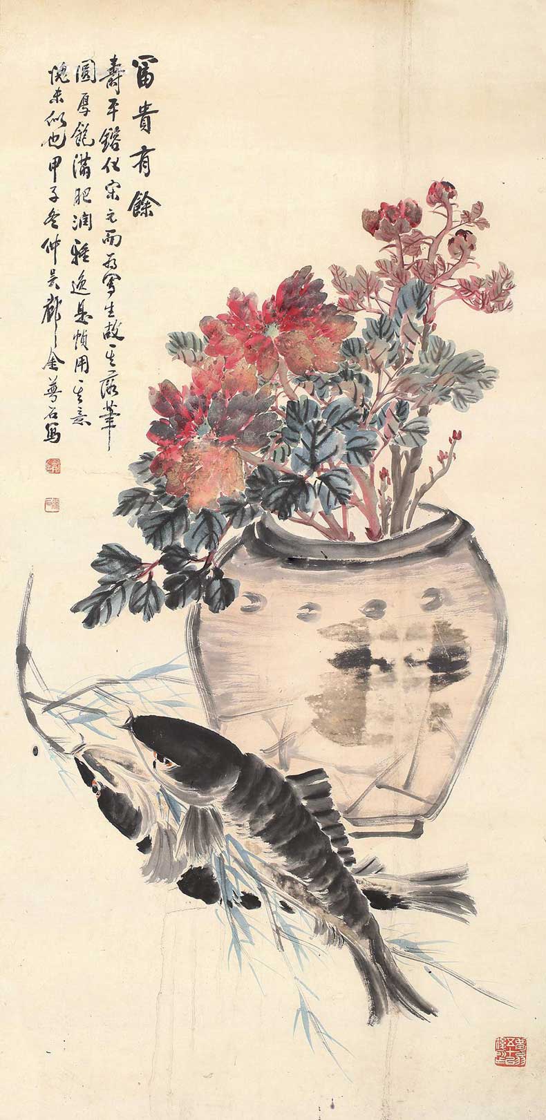 金梦石花鸟画欣赏